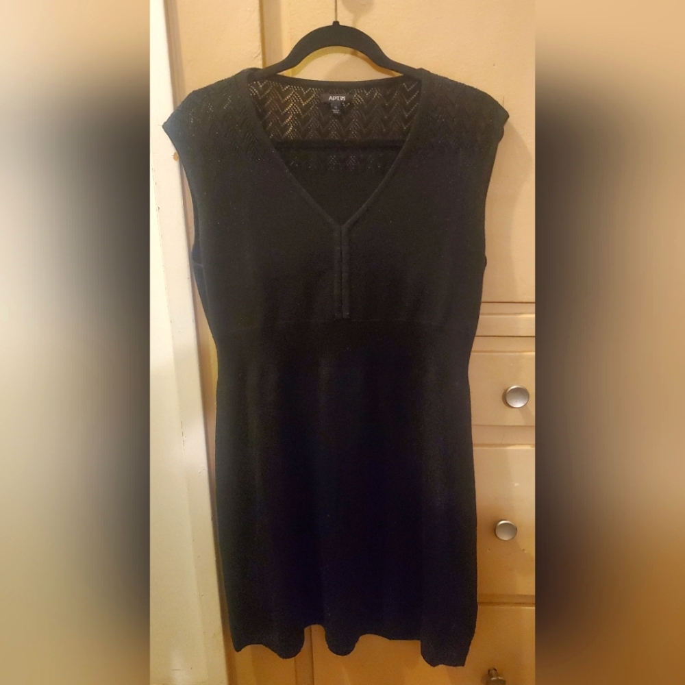 Black sweater dress, xl